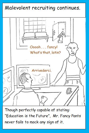 Mr. Fancy Pants comic panel