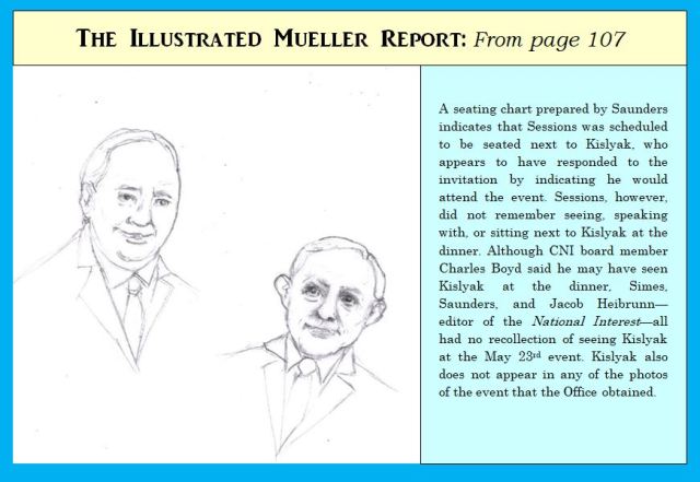 Cartoon of Sergey Kislyak and Jeff Sessions