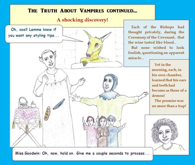 Cartoon of man discovering a surprise in the mirror