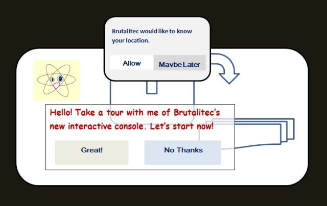 Cartoon of website new features