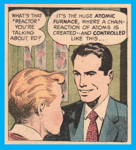 Cartoon from 50s comic book on atomic power