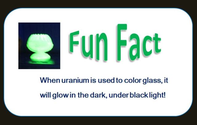 Cartoon of fun fact about uranium
