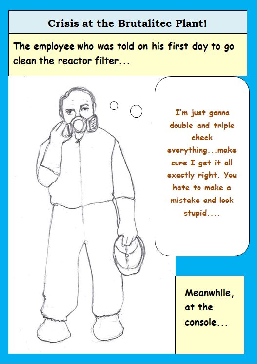 Cartoon of Hazed Employee