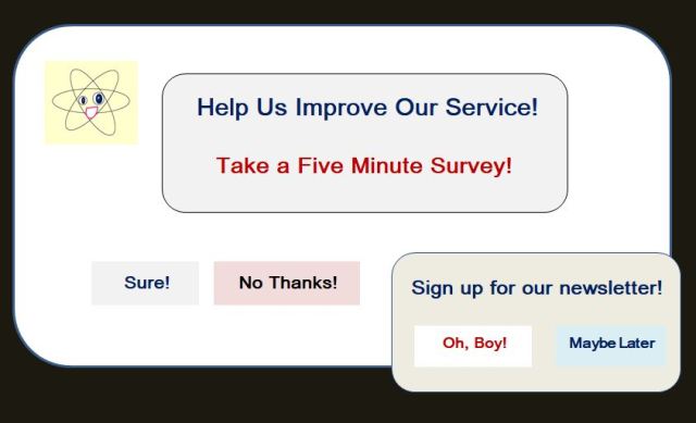 Cartoon of Website Survey