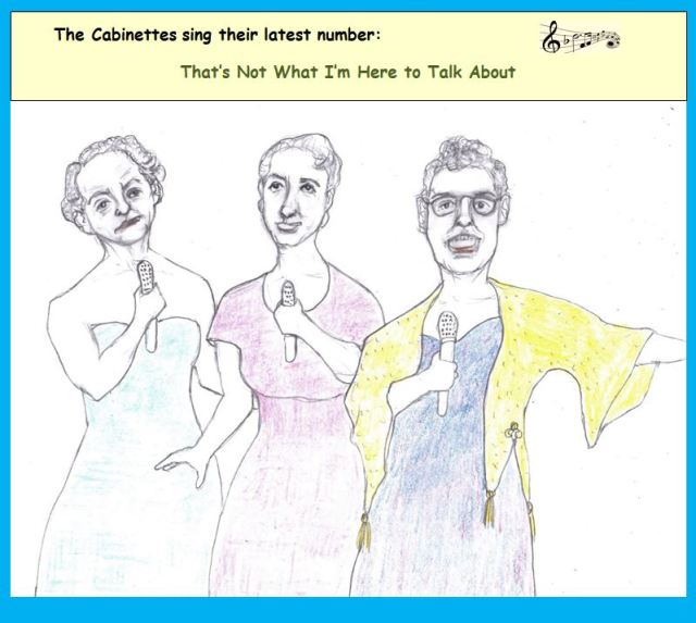 Cartoon of three singers