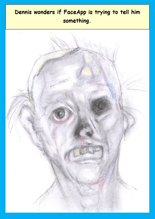Cartoon of decayed face