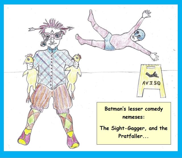 Cartoon of Batman villains