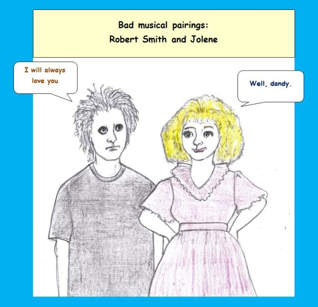 Cartoon of ill-matched couple